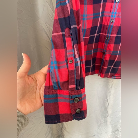 J.Crew perfect fit button down flannel XS - Picture 5 of 6